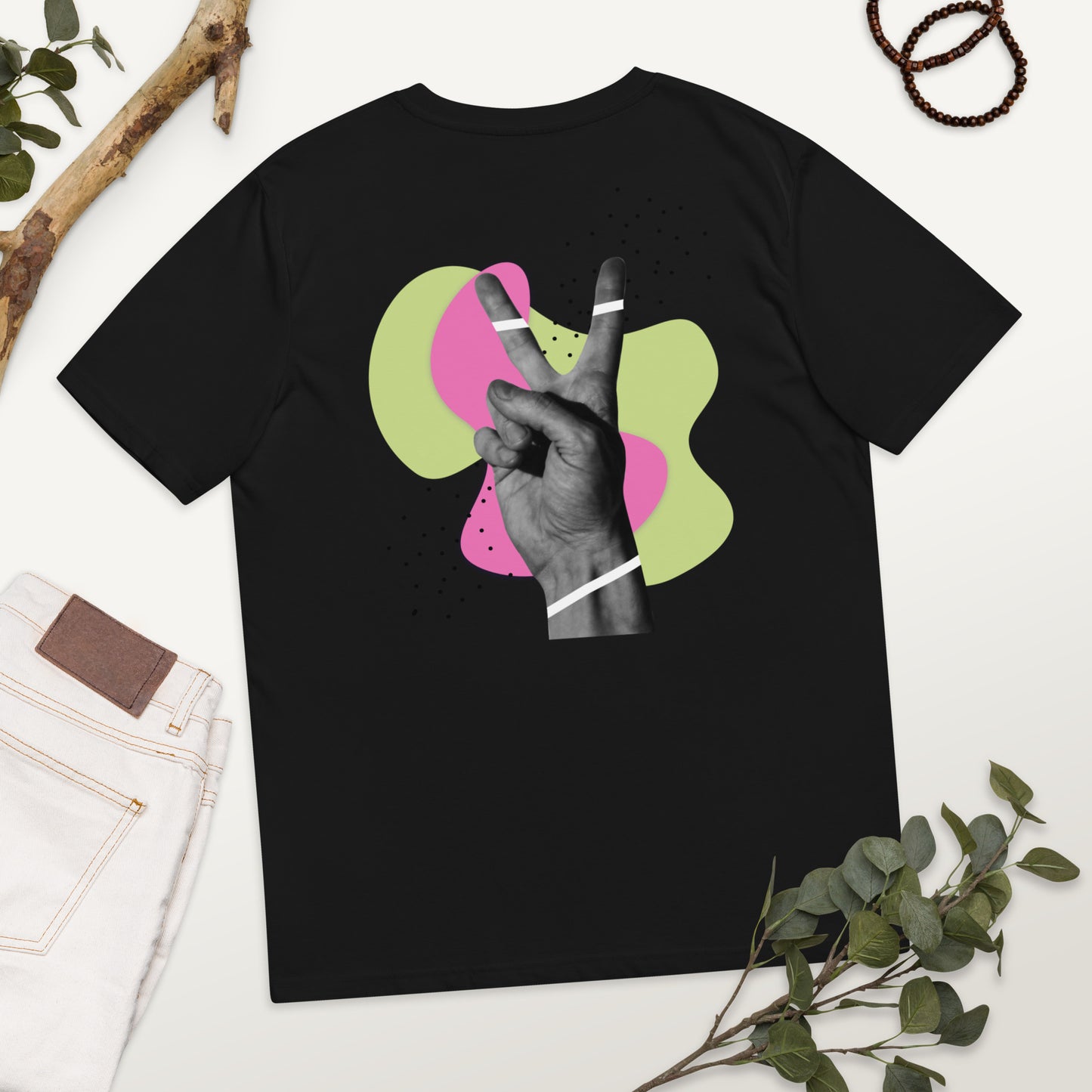 Abstract Peace-Unisex Organic Cotton T-shirt