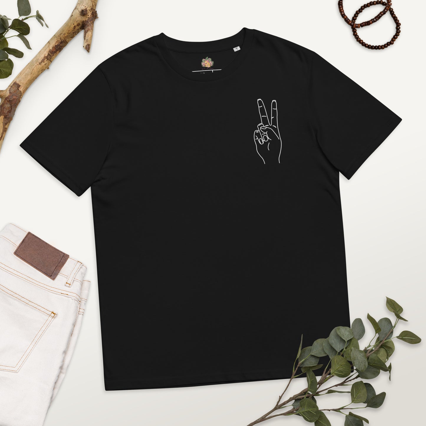 Abstract Peace-Unisex Organic Cotton T-shirt