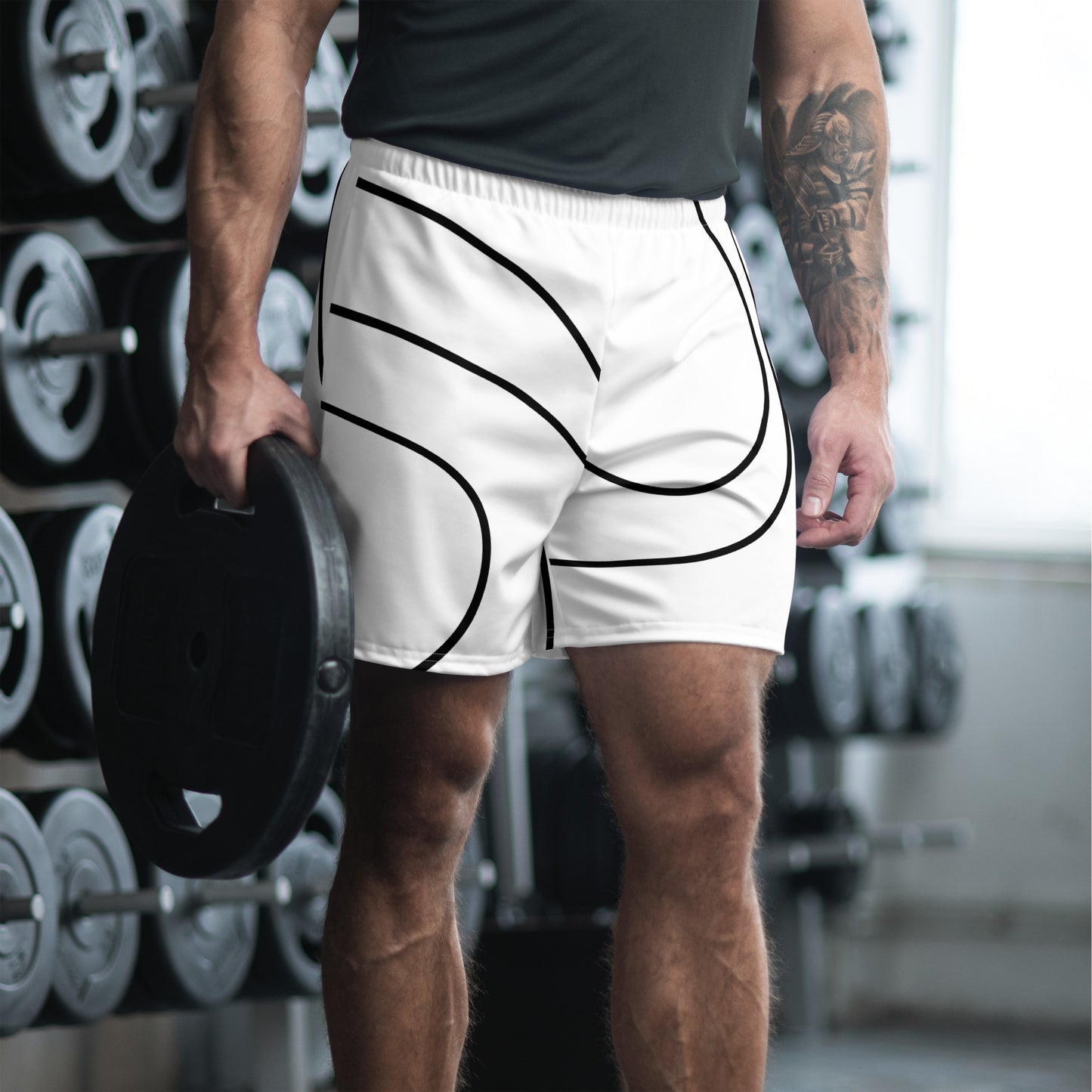 Spiraling-Men's Recycled Athletic Shorts
