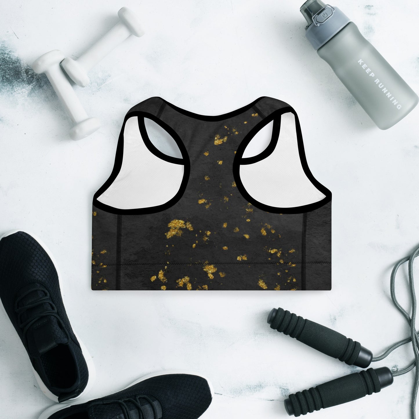 Golden Trail-Padded Sports Bra