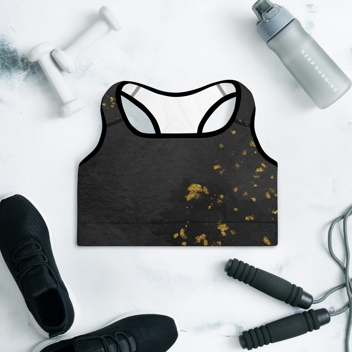 Golden Trail-Padded Sports Bra