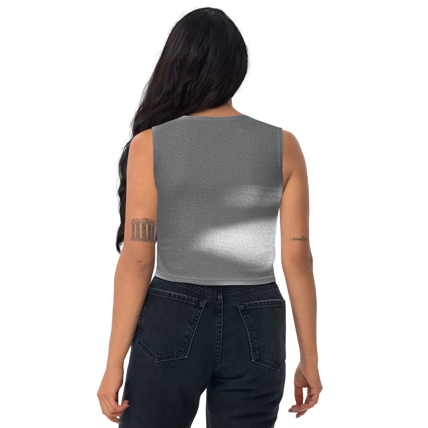 Grey Eyes-Crop Top