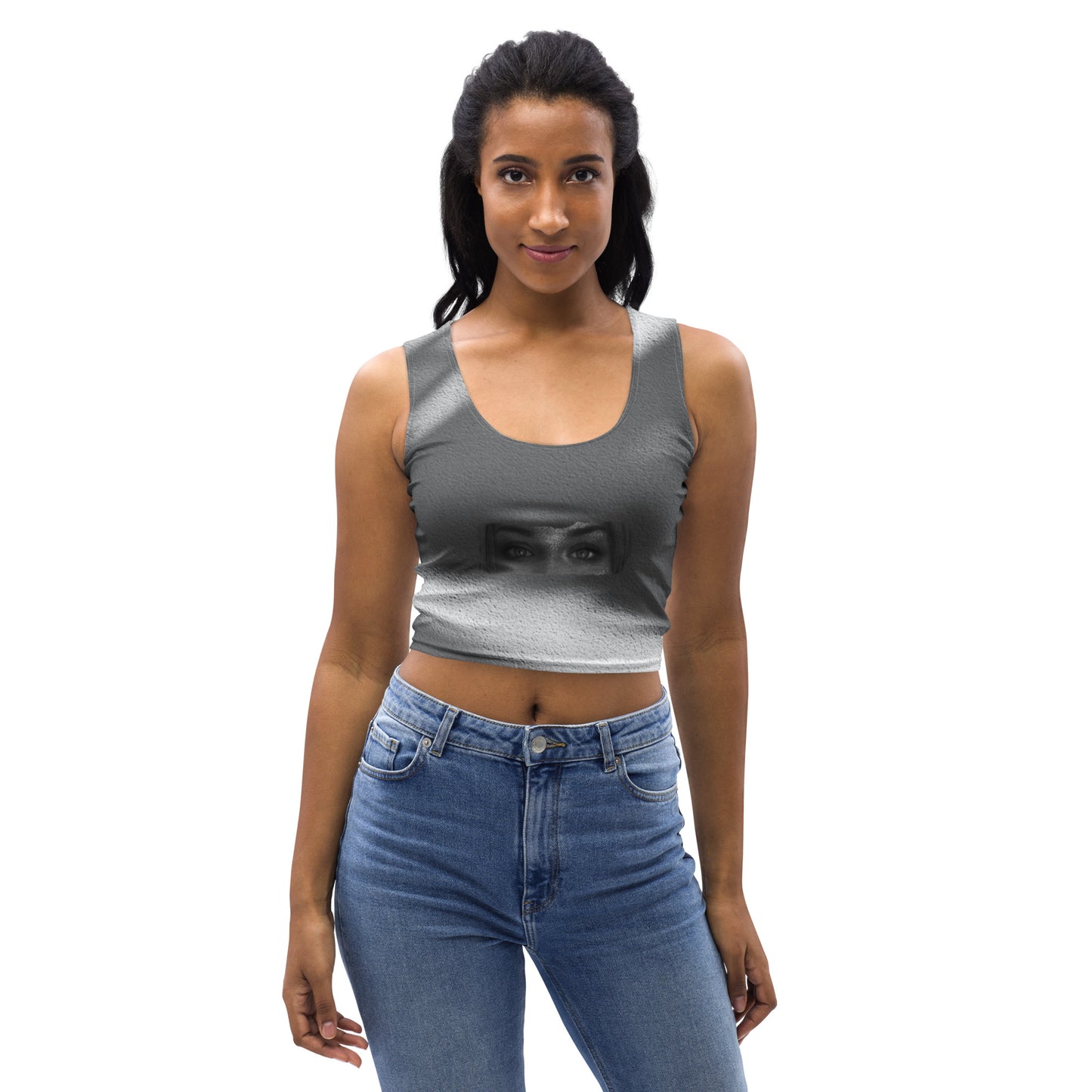 Grey Eyes-Crop Top