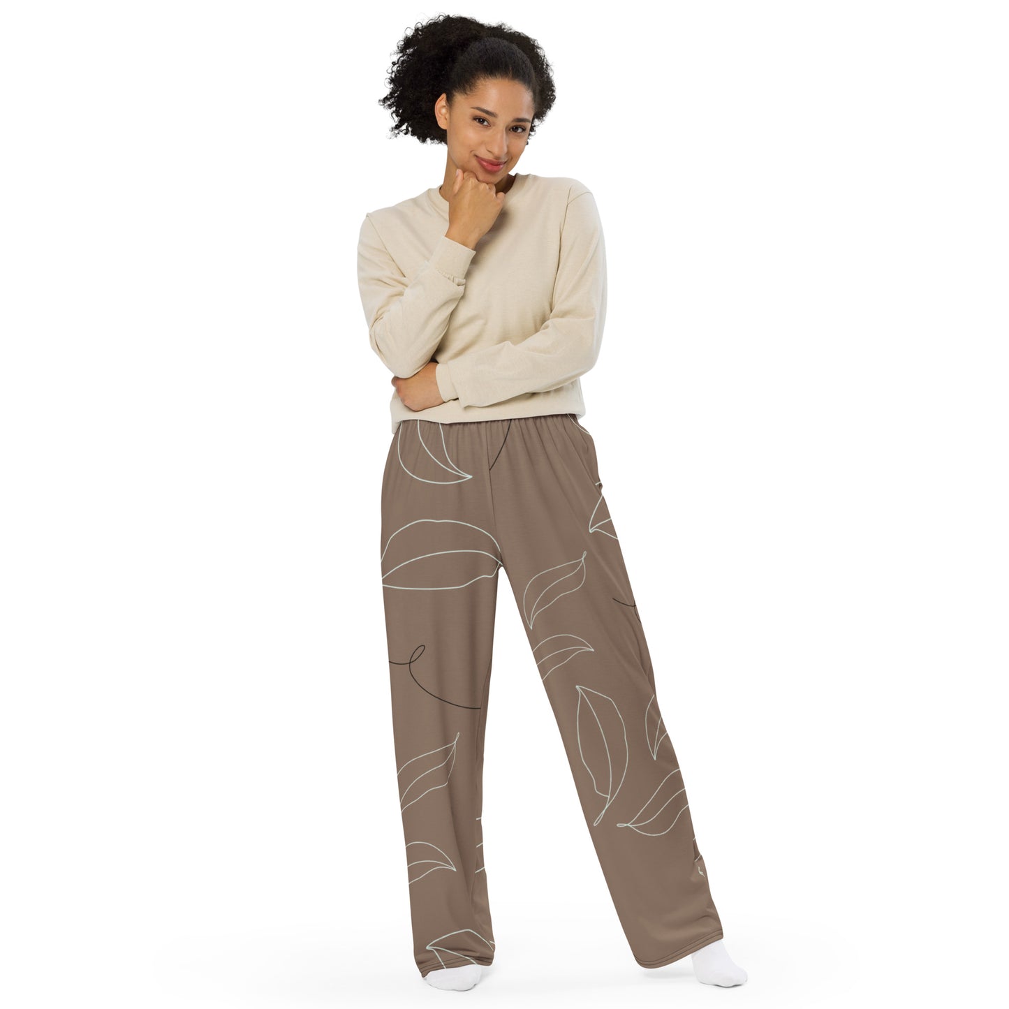 Falling Leaves-Unisex Wide-leg Pants