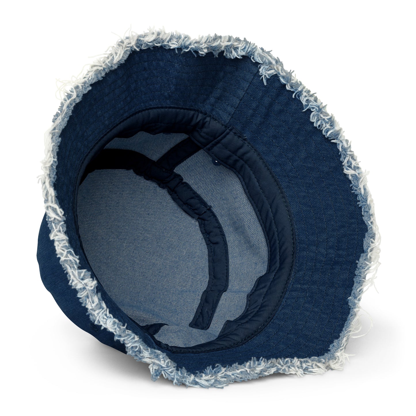 Maria’s Tulips-Distressed Denim Bucket Hat